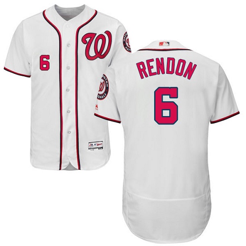 Nationals #6 Anthony Rendon White Flexbase Authentic Collection Stitched MLB Jersey